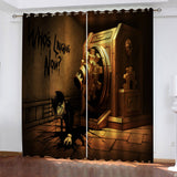 Load image into Gallery viewer, Bendy and the ink machine Curtains Blackout Window Treatments Drapes