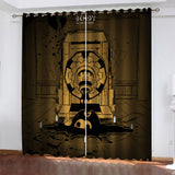 Load image into Gallery viewer, Bendy and the ink machine Curtains Blackout Window Treatments Drapes