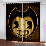 Load image into Gallery viewer, Bendy and the ink machine Curtains Blackout Window Treatments Drapes