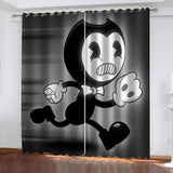 Load image into Gallery viewer, Bendy and the ink machine Curtains Blackout Window Treatments Drapes