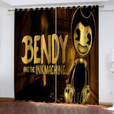 Load image into Gallery viewer, Bendy and the ink machine Curtains Blackout Window Treatments Drapes