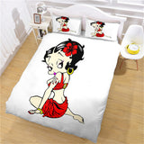 Charger l&#39;image dans la visionneuse de la galerie, Betty Boop Parure de lit Quilt Cosplay Housse de couette Ensembles de draps