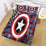 Load image into Gallery viewer, Captain America Bedding Set Quilt Cosplay Duvet Cover