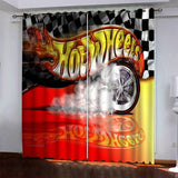 Load image into Gallery viewer, Car Model Hot Wheels Curtains Blackout Window Drapes