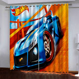 Load image into Gallery viewer, Car Model Hot Wheels Pattern Curtains Blackout Window Drapes