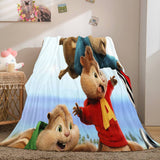 Laden Sie das Bild in den Galerie-Viewer, Alvin und die Chipmunks Flanell-Fleece-Decke