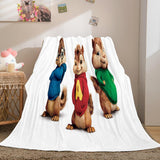 Laden Sie das Bild in den Galerie-Viewer, Alvin und die Chipmunks Flanell-Fleece-Decke