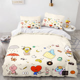 Load image into Gallery viewer, Cartoon BT21 BTS Butter Bedding Set Quilt Duvet Covers Bedding Sets