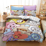 Load image into Gallery viewer, Cartoon BT21 Cosplay Bedding Set Quilt Duvet Cover