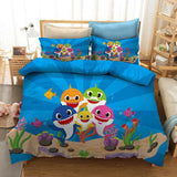 Load image into Gallery viewer, Baby Shark Kids Bedding Set  Duvet Cover Bed Sets