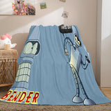 Load image into Gallery viewer, Cartoon Futurama Cosplay Flannel Fleece Blanket Throw Bedding Blanket