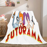 Carica l&#39;immagine nel visualizzatore Galleria, Cartoon Futurama Cosplay Flanella Coperta in pile Coperta per biancheria da letto