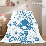 Carica l&#39;immagine nel visualizzatore Galleria, Coperta di cartone animato Lilo e Stitch Coperta in pile di flanella Coperte trapuntate