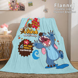 Laden Sie das Bild in den Galerie-Viewer, Cartoon Lilo und Stitch Decke Flanell-Fleece-Decke Steppdecken