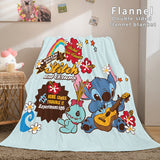 Laden Sie das Bild in den Galerie-Viewer, Cartoon Lilo und Stitch Decke Flanell-Fleece-Decke Steppdecken