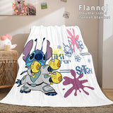 Laden Sie das Bild in den Galerie-Viewer, Cartoon Lilo und Stitch Decke Flanell-Fleece-Decke Steppdecken