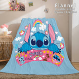 Carica l&#39;immagine nel visualizzatore Galleria, Coperta di cartone animato Lilo e Stitch Coperta in pile di flanella Coperte trapuntate