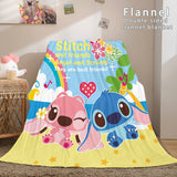 Carica l&#39;immagine nel visualizzatore Galleria, Coperta di cartone animato Lilo e Stitch Coperta in pile di flanella Coperte trapuntate