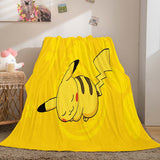 Load image into Gallery viewer, Cartoon Pikachu Blanket Flannel Throw Room Decoration