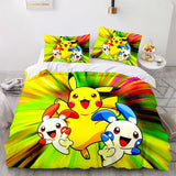 Load image into Gallery viewer, Cartoon Pikachu Pattern Bedding Sets Quilt Cover Without Filler