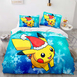 Load image into Gallery viewer, Cartoon Pikachu Pattern Bedding Sets Quilt Cover Without Filler