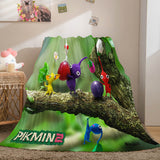 Charger l&#39;image dans la visionneuse de la galerie, Dessin animé Pikmin Cosplay doux flanelle polaire couverture jeter couette couverture