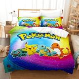 Load image into Gallery viewer, Pokemon Pikachu Bedding Set Quilt Cover Without Filler