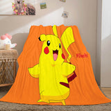 Load image into Gallery viewer, Cartoon Pokemon Pikachu Flannel Fleece Blanket Throw Cosplay Blankets