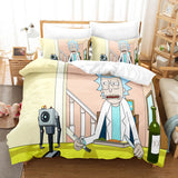 Load image into Gallery viewer, Cartoon Rick and Morty Cosplay Kids Bedding Set Duvet Covers Bed Sets