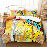 Load image into Gallery viewer, Cartoon Rick and Morty Cosplay Kids Bedding Set Duvet Covers Bed Sets