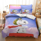 Carica l&#39;immagine nel visualizzatore Galleria, Set biancheria da letto Snoopy Print senza riempitivo