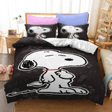 Carica l&#39;immagine nel visualizzatore Galleria, Set biancheria da letto Snoopy Print senza riempitivo