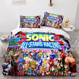 Load image into Gallery viewer, Cartoon Sonic Cosplay Kids Bedding Set Quilt Duvet Covers Bed Sets