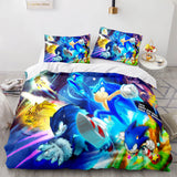 Load image into Gallery viewer, Cartoon Sonic The Hedgehog Bedding Set Duvet Cover