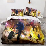 Load image into Gallery viewer, Cartoon Sonic The Hedgehog Cosplay Bedding Set Duvet Cover Bed Sets