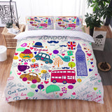 Load image into Gallery viewer, Cartoon Truck Bedding Set Quilt Duvet Cover