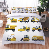 Load image into Gallery viewer, Cartoon Truck Bedding Set Quilt Duvet Cover