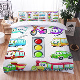 Load image into Gallery viewer, Cartoon Truck Bedding Set Quilt Duvet Cover