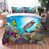 Load image into Gallery viewer, Cartoon Undersea World Bedding Set Quilt Duvet Cover