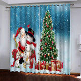 Load image into Gallery viewer, Christmas Tree Pattern Curtains Blackout Window Drapes