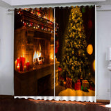 Load image into Gallery viewer, Christmas Tree Pattern Curtains Blackout Window Drapes