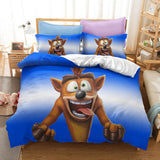 Load image into Gallery viewer, Crash Bandicoot Cosplay UK Bedding Set Quilt Duvet Cover Bed Sets