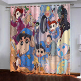Load image into Gallery viewer, Crayon Shin-chan Pattern Curtains Blackout Window Drapes