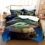 Load image into Gallery viewer, Cute Baby Yoda Cosplay Bedding Set Quilt Duvet Covers