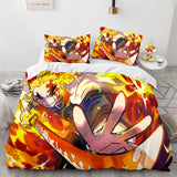 Load image into Gallery viewer, Demon Slayer Cosplay Bedding Set Quilt Covers