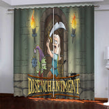 Load image into Gallery viewer, Disenchantment Curtains Pattern Blackout Window Drapes