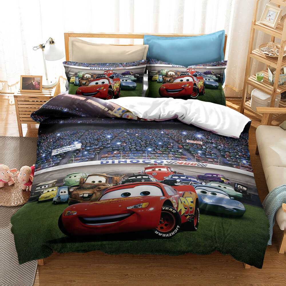 Set di biancheria da letto per bambini Disney Cartoon Cars Copripiumin –  ebuycosuk