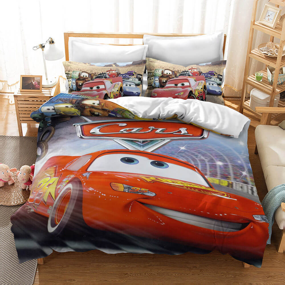 Set di biancheria da letto per bambini Disney Cartoon Cars Copripiumin –  ebuycosuk