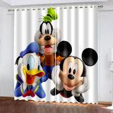 Charger l&#39;image dans la visionneuse de la galerie, Disney Mickey Mouse Rideaux Cosplay Blackout Fenêtre Traitements Rideaux