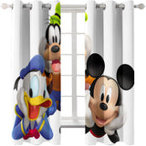 Charger l&#39;image dans la visionneuse de la galerie, Disney Mickey Mouse Rideaux Cosplay Blackout Fenêtre Traitements Rideaux